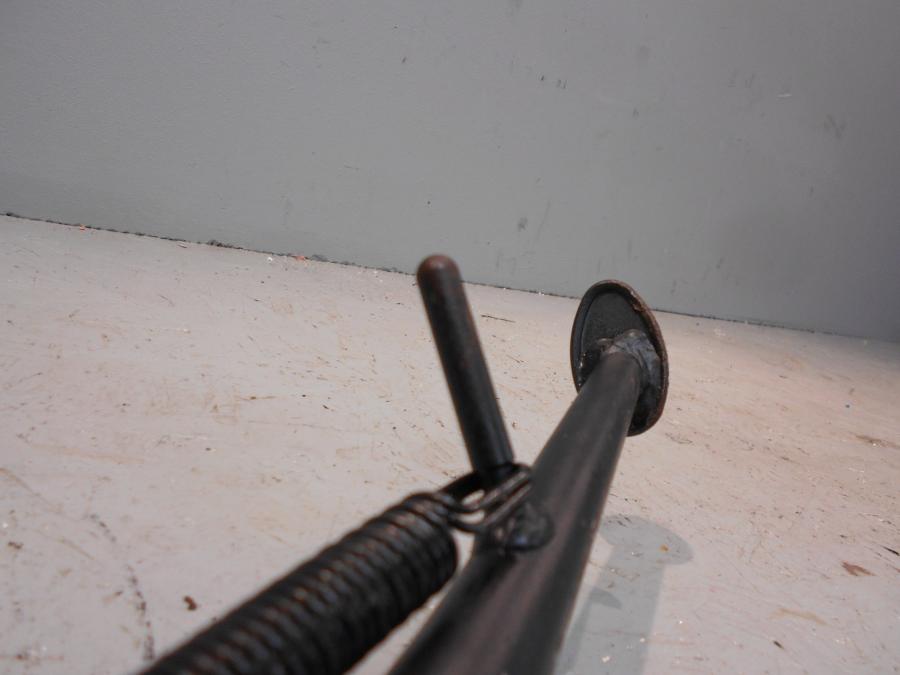 Snett uppifrån på Sidostöd från en Kawasaki Ninja H2 -2018 motorcykel.