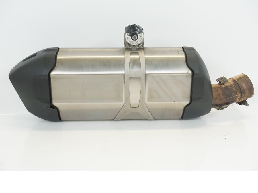 Framsidan på Ljuddämpare från en BMW R 1200 GS -2018 motorcykel.