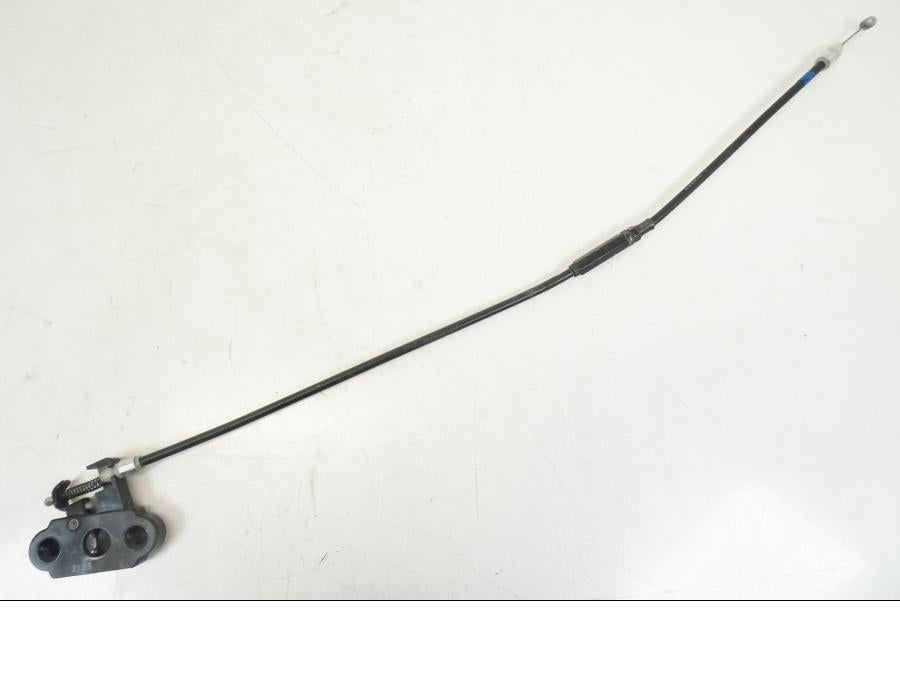 Framsidan på Sadellåsmekanism från en Ducati Hyperstrada -2013 motorcykel.