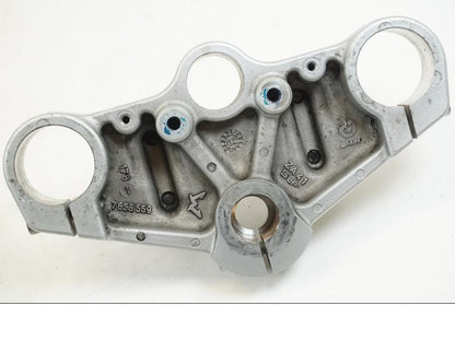 Snett uppifrån på Gaffelkrona från en BMW F 650 CS -2003 motorcykel.