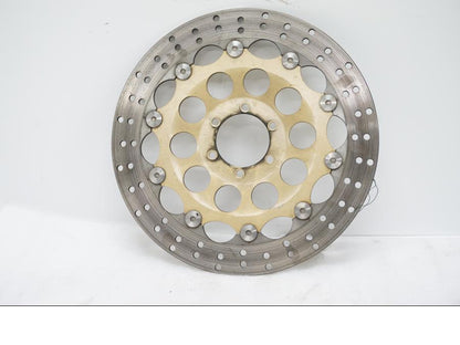 Framsidan på Bromsskiva från en Ducati Monster 900 -1998 motorcykel.
