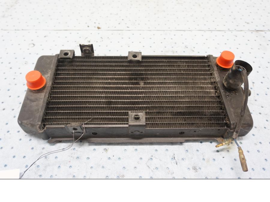 Framsidan på Vattenkyl från en Kawasaki EN 500 -1999 motorcykel.