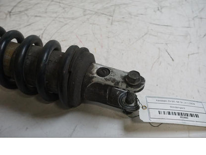 Baksidan på Stötdämpare från en Kawasaki ZX-9R -1998 motorcykel.