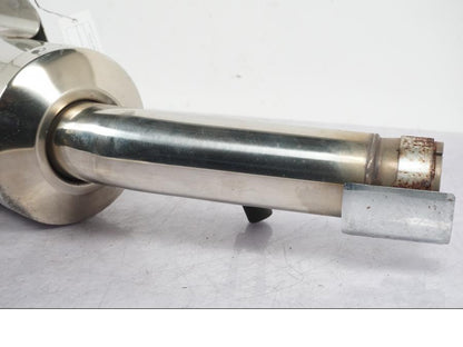 Baksidan på Ljuddämpare från en Suzuki GSF 1250 -2010 motorcykel.