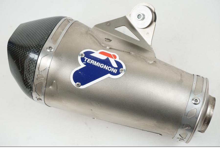 Framsidan på Ljuddämpare Sport från en Ducati Scrambler 800 -2018 motorcykel.