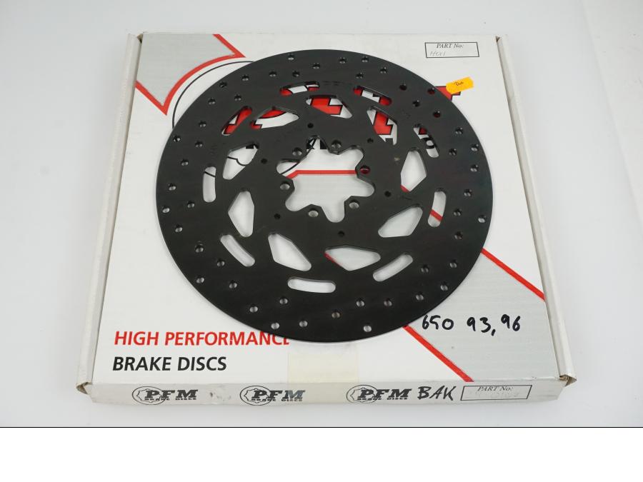 Framsidan på Bromsskiva från en Honda NTV 650 -1996 motorcykel.