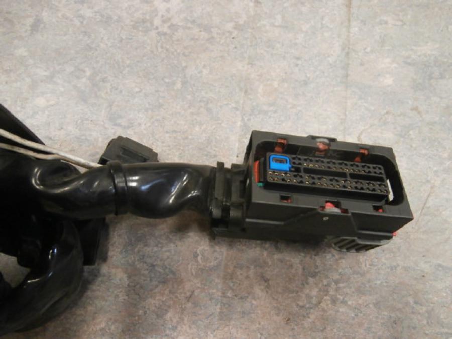 Snett nerifrån på Kabelstam från en H-D Touring Road King Classic FLHRCI -2008 motorcykel.