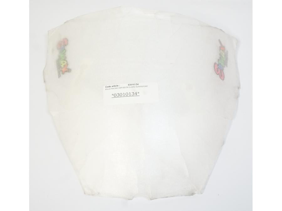 Snett uppifrån på Vindruta från en Honda CBR 600 RR -2000 motorcykel.