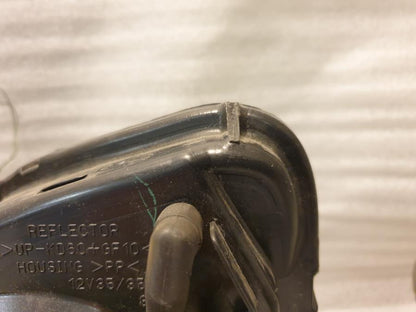 Snett uppifrån på Strålkastare från en Honda CBR 125 R -2004 motorcykel.