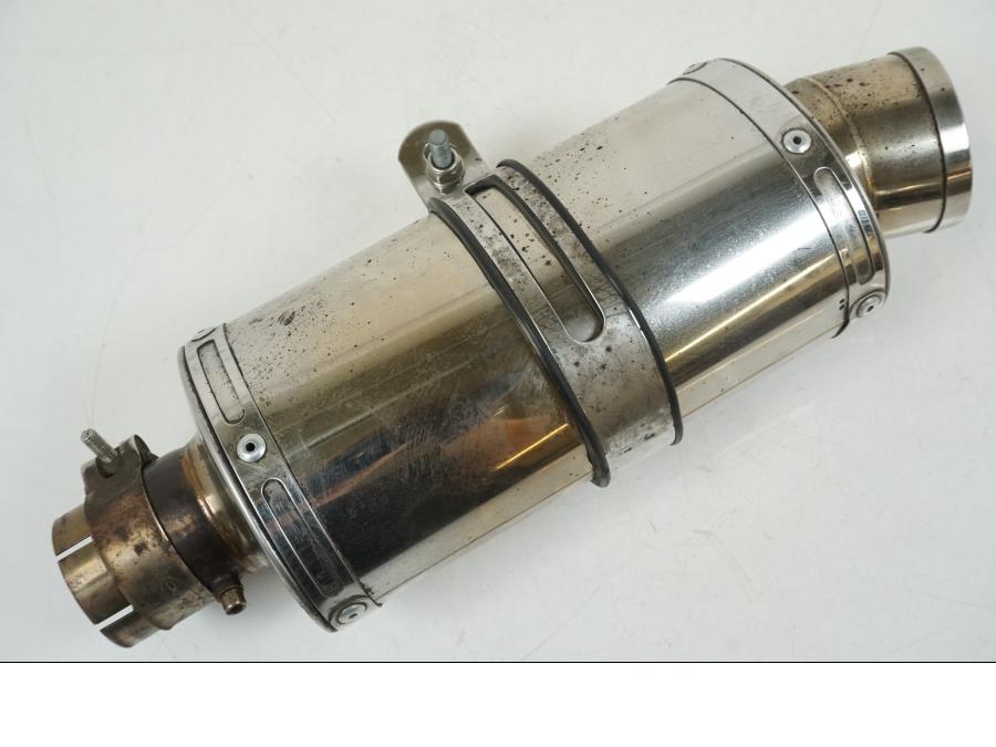 Snett uppifrån på Ljuddämpare Sport från en Kawasaki ER-6F -2016 motorcykel.