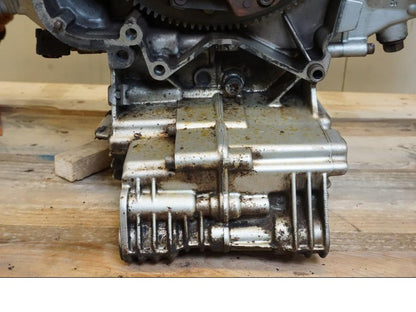 Höger sida på Motor från en BMW R 850 R -2004 motorcykel.