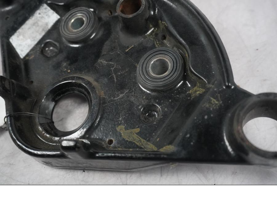 Snett uppifrån på Gaffelkrona från en H-D Touring Street Glide FLHX -2009 motorcykel.