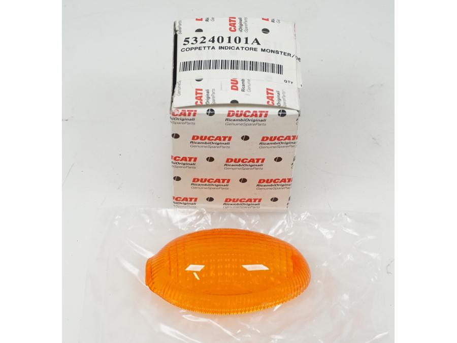 Framsidan på Blinkersglas från en Ducati Monster 695 -2008 motorcykel.