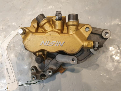 Vänster sida på Bromsok från en Honda CB 600 Hornet -2007 motorcykel.