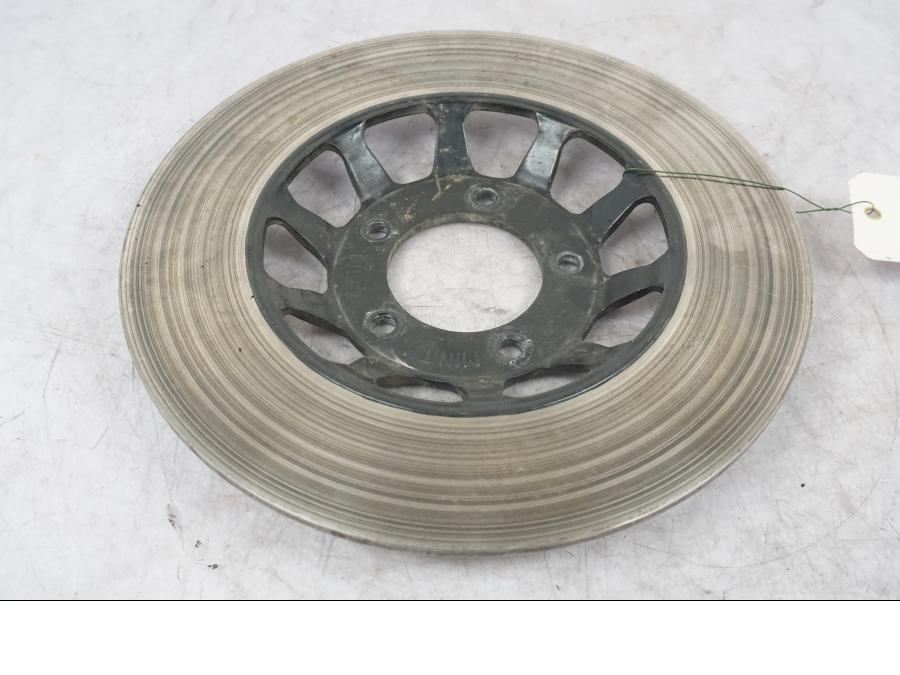 Framsidan på Bromsskiva från en Honda CX 500 -1982 motorcykel.