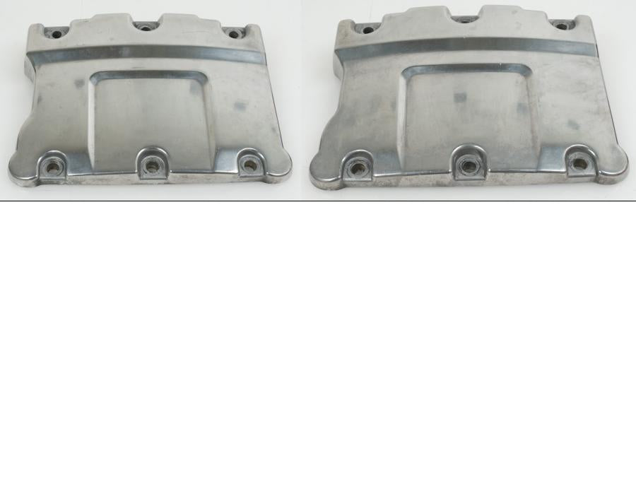 Framsidan på Ventilkåpa från en H-D Softail -2008 motorcykel.