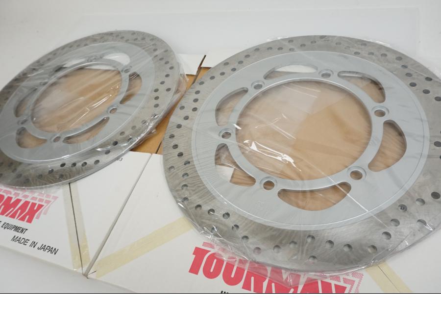 Baksidan på Bromsskiva från en Honda ST 1100 -2001 motorcykel.