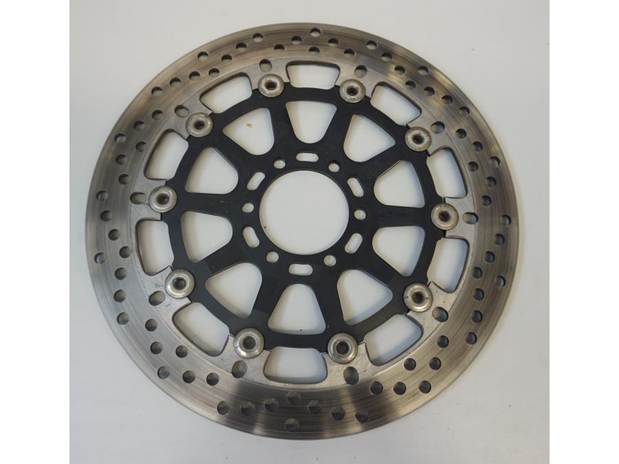 Framsidan på Bromsskiva från en KTM 990 SMT -2013 motorcykel.