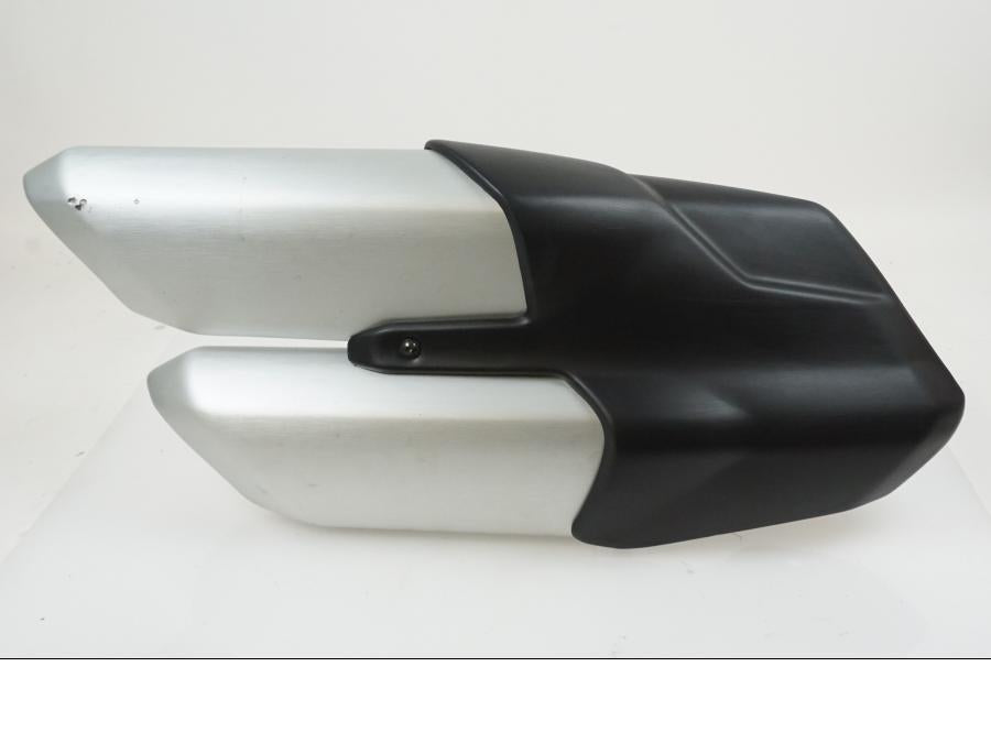 Framsidan på Ljuddämpare från en Ducati Multistrada 1260 -2019 motorcykel.