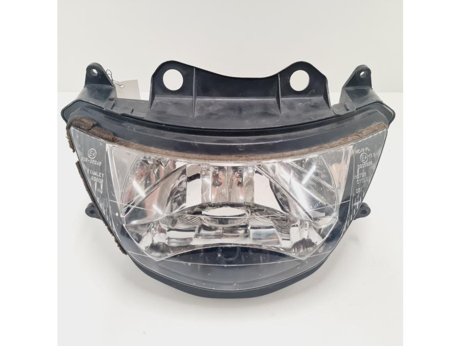 Framsidan på Strålkastare från en Kawasaki ZX-6R -1998 motorcykel.