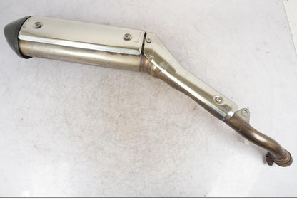 Framsidan på Ljuddämpare från en Honda XL 1000 V -2008 motorcykel.