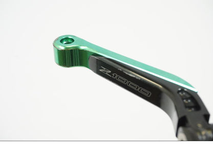 Vänster sida på Broms och kopplingsgrepp från en Kawasaki Z 1000 -2014 motorcykel.