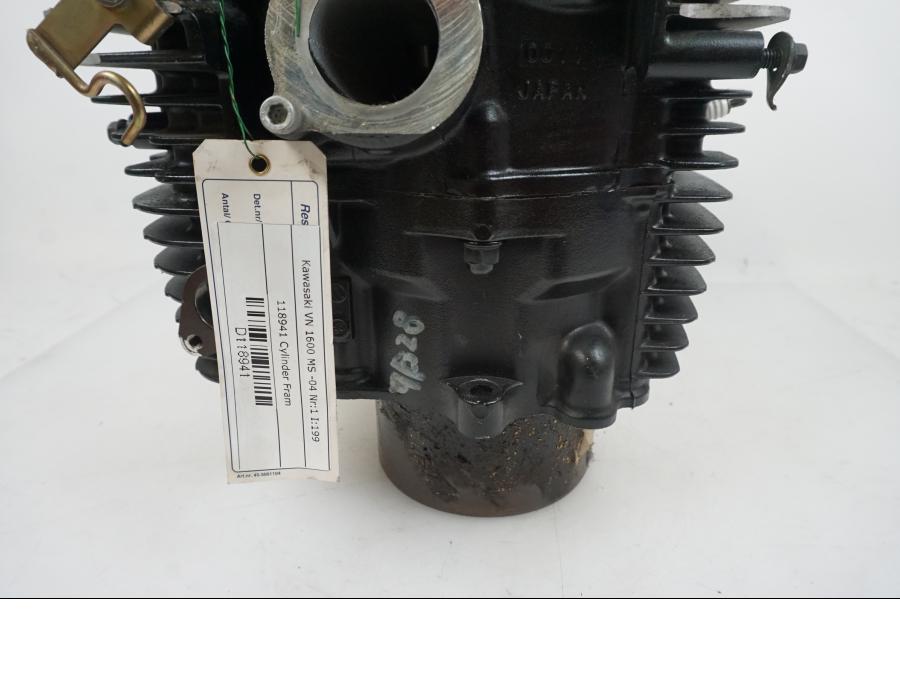 Snett uppifrån på Cylinder från en Kawasaki VN 1600 Mean Streak -2004 motorcykel.