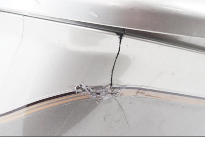 Snett nerifrån på Sidoväska från en Yamaha XVZ 13TD -1999 motorcykel.