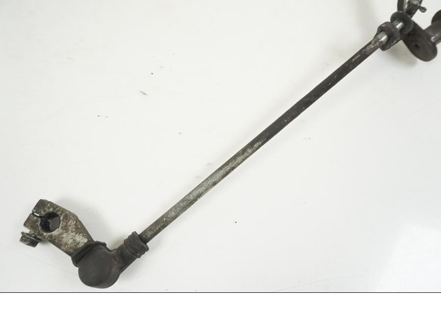 Snett uppifrån på Växelpedal från en Honda CBR 125 R -2006 motorcykel.