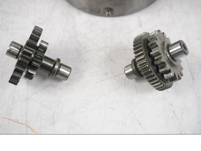 Snett uppifrån på Startkopplingsdrev från en KTM 125 Duke -2017 motorcykel.