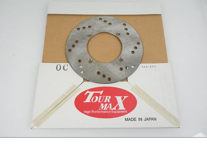 Framsidan på Bromsskiva från en Kawasaki KX 85 -2010 motorcykel.