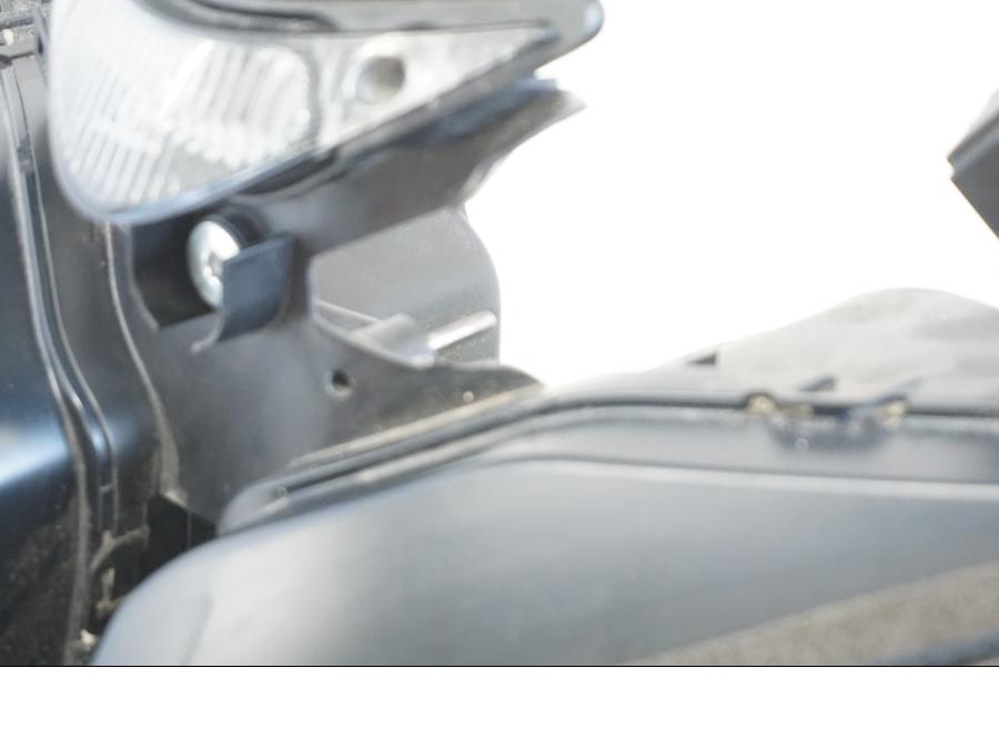 Snett uppifrån på Strålkastare från en Honda CBR 1000 RR -2005 motorcykel.