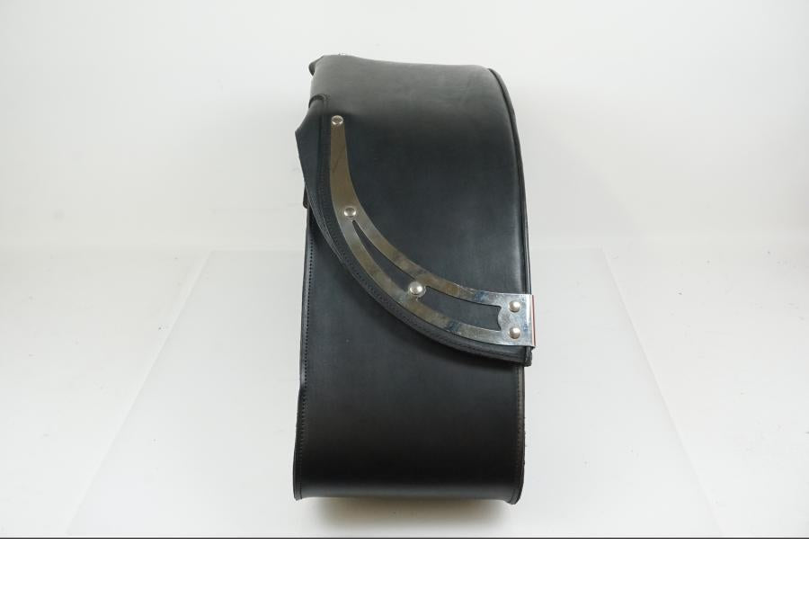 Snett uppifrån på Sidoväska från en Universal Universal -0 moped.