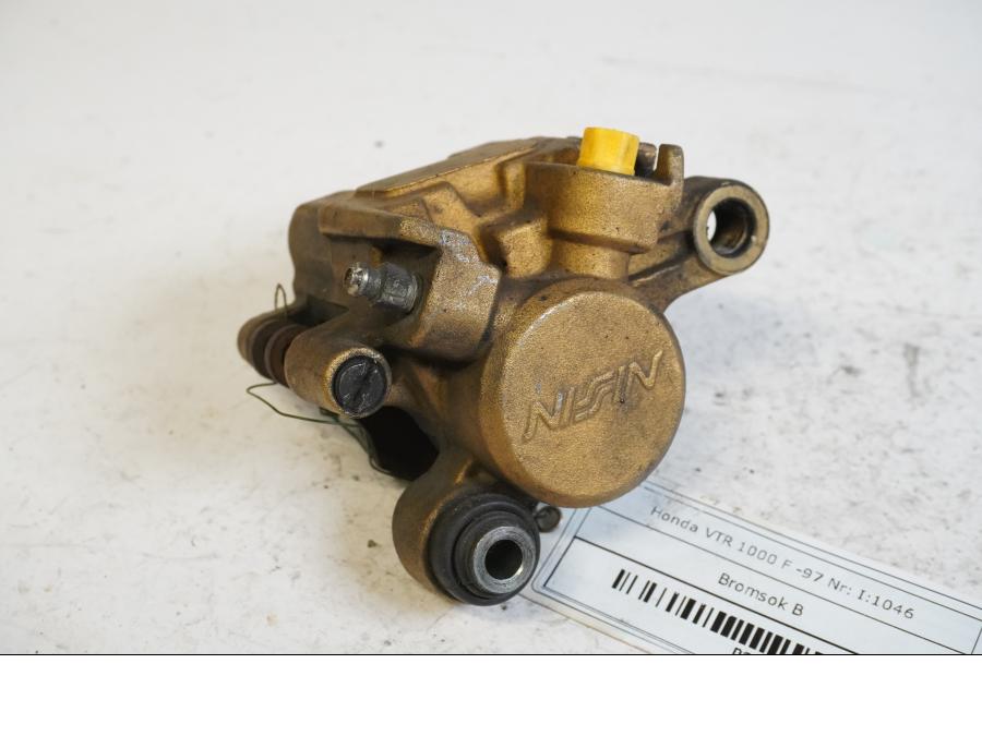 Framsidan på Bromsok från en Honda VTR 1000 F -1997 motorcykel.