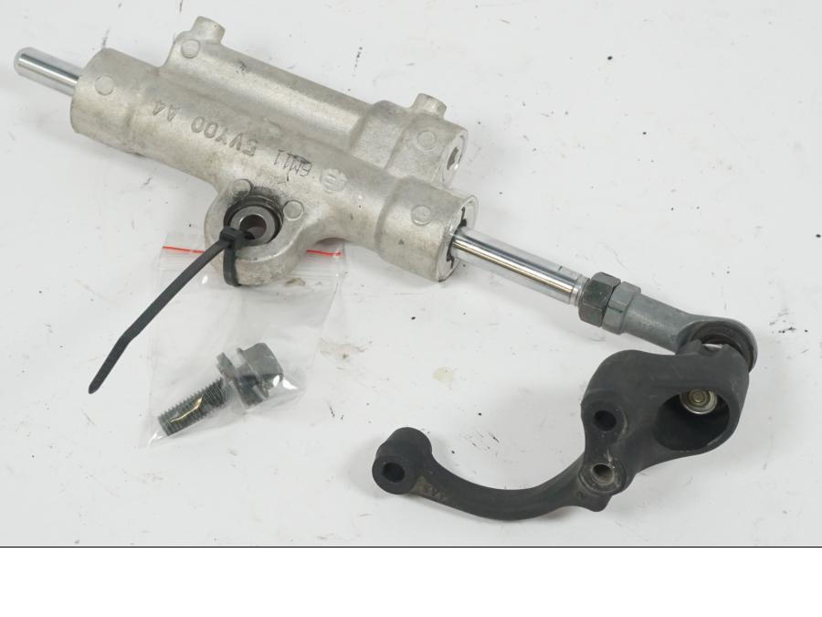 Snett uppifrån på Styrdämpare från en Yamaha YZF 1000 R1 -2007 motorcykel.