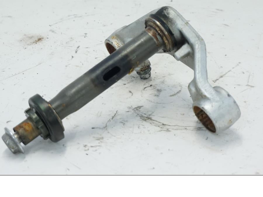 Snett uppifrån på Gaffelkrona från en Yamaha XV 535 -1995 motorcykel.