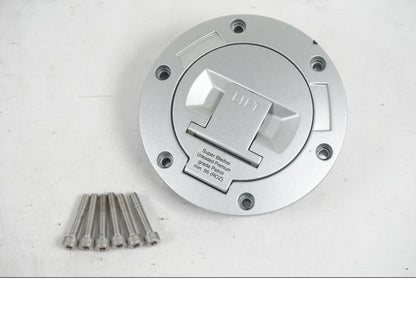 Höger sida på <p>Låssats från BMW R 1200 RT 2013.</p>

<p>Tändningslås (endast mekanismen), tanklock, sadellås, larmdosa, 1st nyckel och 1st dosa.</p> motorcykel.