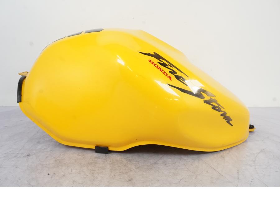 Snett uppifrån på Bensintank från en Honda VTR 1000 F -1997 motorcykel.