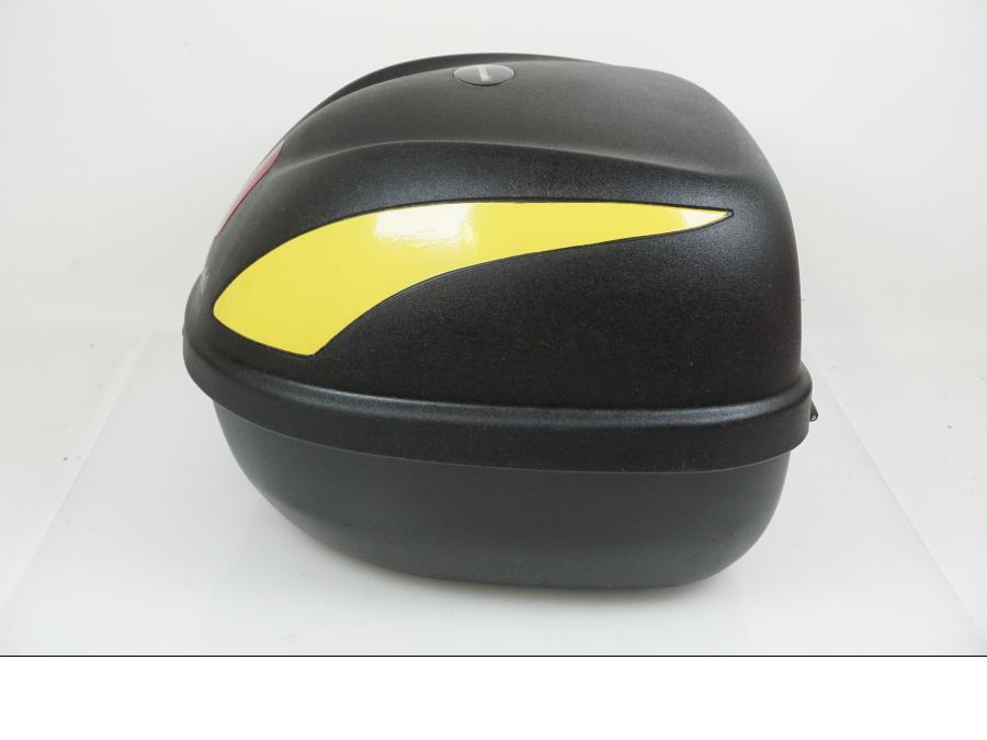 Vänster sida på Topbox från en Universal Universal -0 moped.