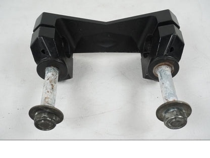 Snett uppifrån på Styrfäste från en Kawasaki Z 750 -2006 motorcykel.