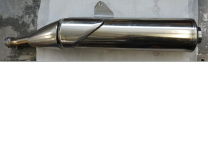 Framsidan på Ljuddämpare från en Yamaha TDM 900 -2009 motorcykel.