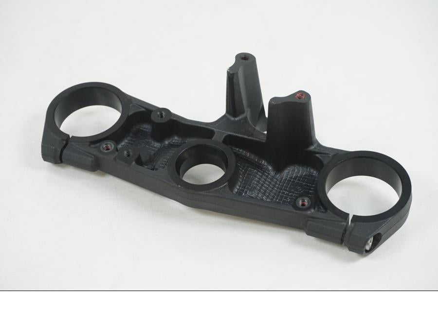 Höger sida på Gaffelkrona från en Kawasaki ZX-10R -2008 motorcykel.