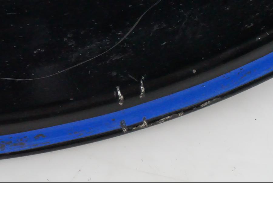 Snett uppifrån på Fälg från en Yamaha YZF 1000 R1 -2001 motorcykel.