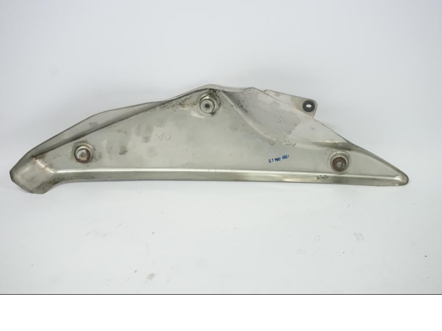 Snett uppifrån på Värmeskydd från en Honda CB 500 X -2015 motorcykel.