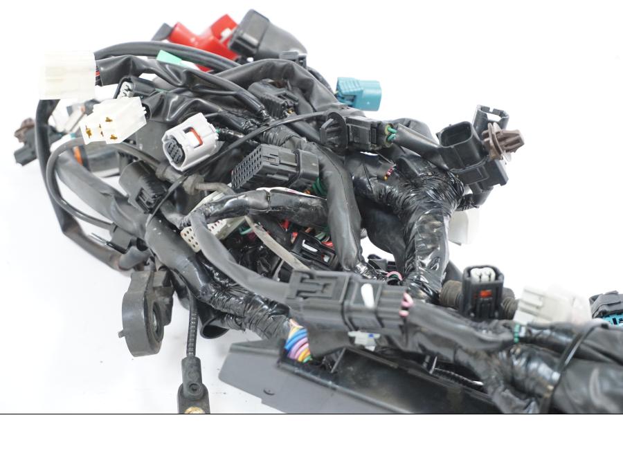 Baksidan på Kablage från en Honda CB 650 R -2019 motorcykel.