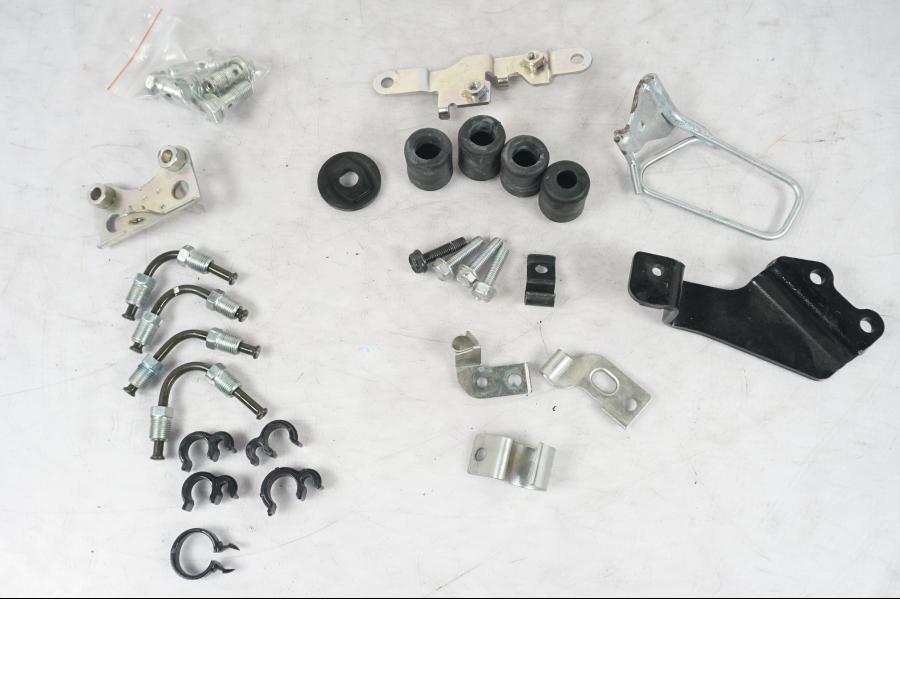 Baksidan på Bromsledning från en Kawasaki GTR 1400 -2008 motorcykel.