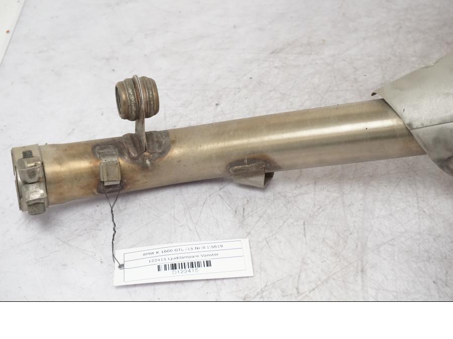 Baksidan på Ljuddämpare från en BMW K 1600 GTL -2015 motorcykel.