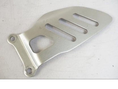 Snett uppifrån på Fotpinnefäste från en Suzuki GSX-R 600 -2007 motorcykel.