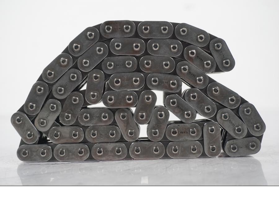 Framsidan på Kedja från en H-D Softail Standard FXST -2001 motorcykel.