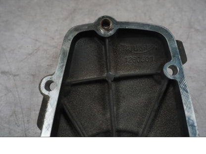 Snett uppifrån på Motorkåpa från en Triumph Tiger Explorer -2016 motorcykel.